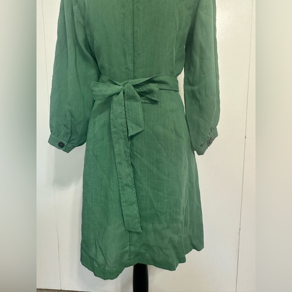 Lulus Draper’s Dream Retro Green Wrap Dress with Buttons NWT - Picture 10 of 16